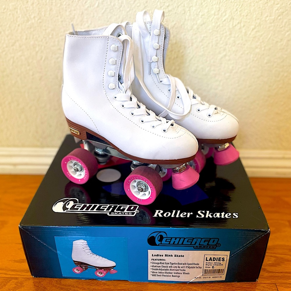 White Roller Skates (Very lightly used)